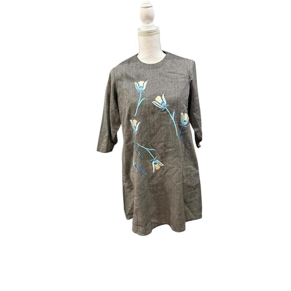 New Nazila Couture Embroidered Tunic shirt,  Size Small